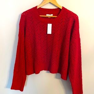 NWT Women’s American Eagle Outfitters Red Knit Sweater